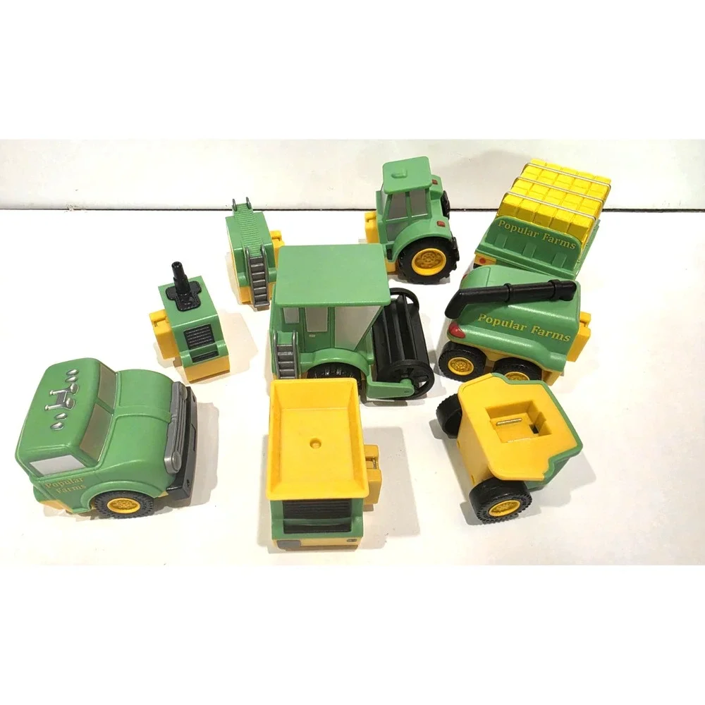 Popular Playthings Popular Farms Magnetic Mix or Match Farm Vehicles- 9 pieces
